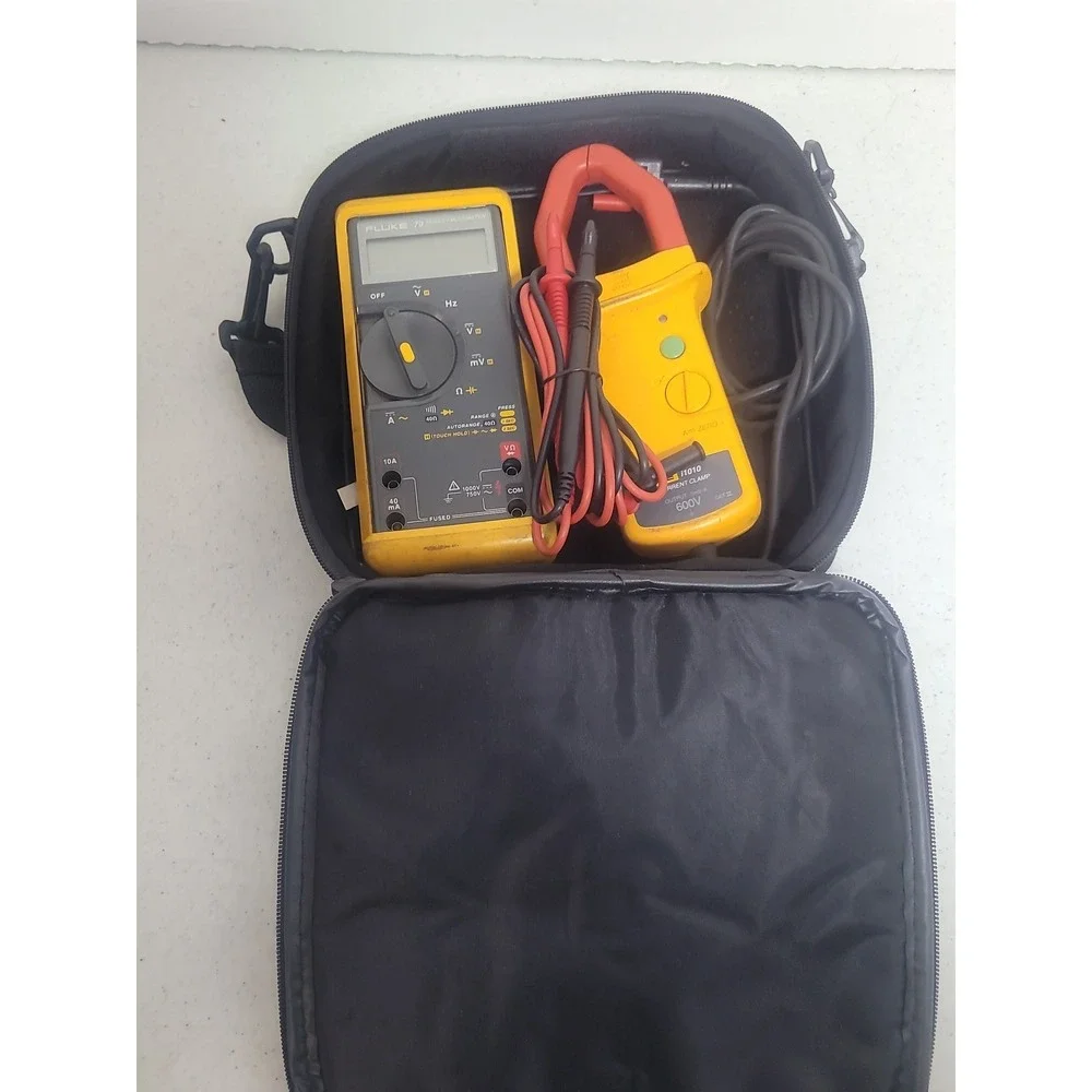 Fluke Soft Case i1010 Clamp Current Meter  & 79 Series II DMM Electrical w